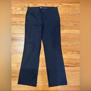 Dickies Crafted for Women Chino Relaxed Bootcut Navy Blue Pants Size 10R NWT